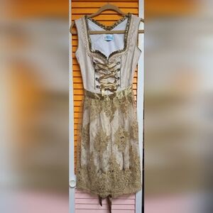 Lifos Dirndl dress with Gold Trim